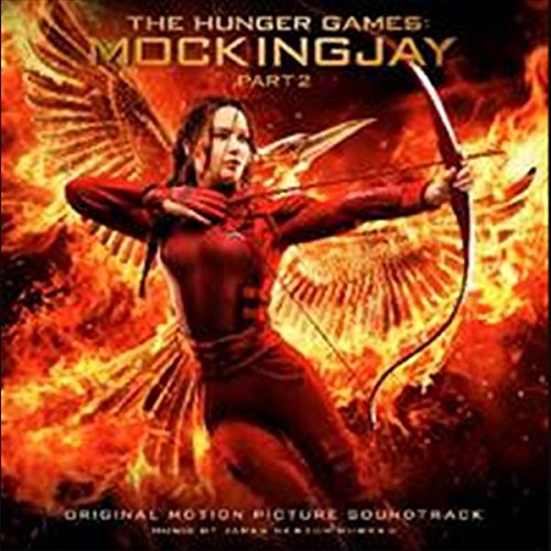 CD cover for “The Hunger Games: Mockingjay Part 2” soundtrack with Katniss.