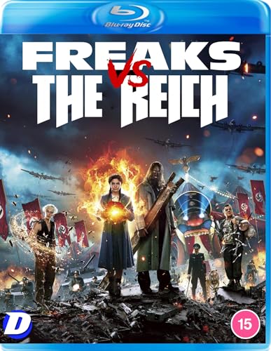 Freaks Vs The Reich" Blu-ray cover with characters and wartime planes.