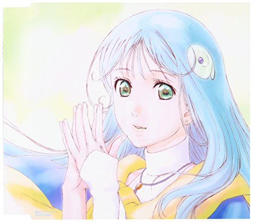 Anime-style illustration of a young woman with long blue hair.