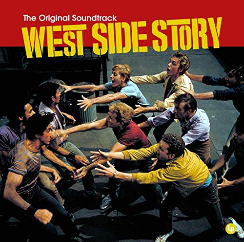 West Side Story soundtrack album cover featuring dancers in a street scene.