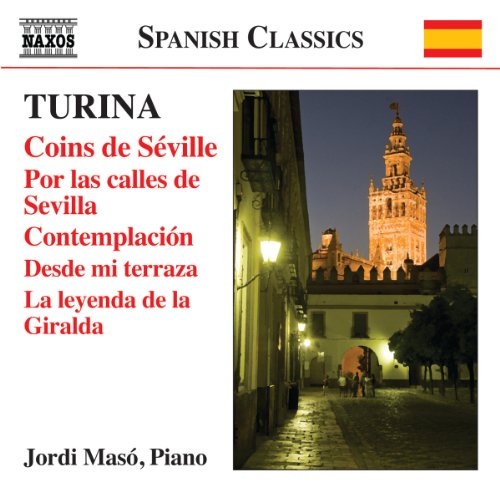 CD cover for Jordi Masó performing Turina’s piano music, featuring Seville’s Giralda.