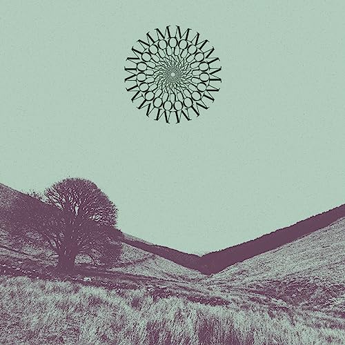 Album cover with a tree, hills, and a circular geometric design.