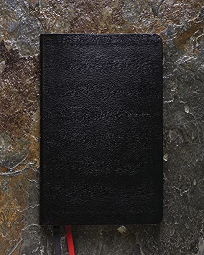 NASB, Thinline Bible, Bonded Leather, Black, Red Letter, 1995 Text, Thumb Indexed, Comfort Print