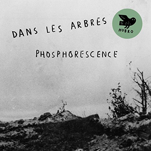 CD cover for “Dans Les Arbres - Phosphorescence” with a forest scene.