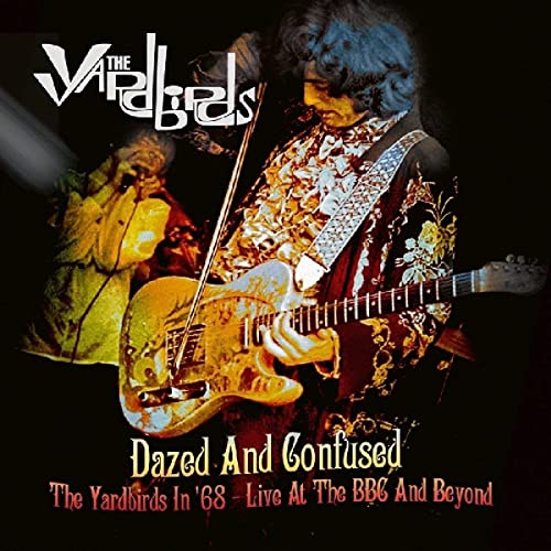 The Yardbirds album cover featuring a guitarist playing a golden guitar.