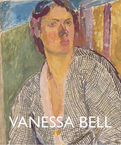 Impressionist portrait painting of a woman in a patterned garment against a colorful background.