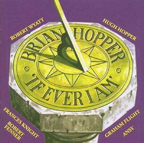 CD cover: sundial image with names around the edge, purple background.