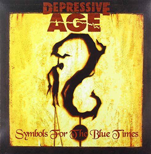 Vinyl album cover: "Depressive Age - Symbols For The Blue Times" with dark figures.
