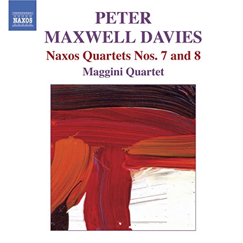 CD cover for Peter Maxwell Davies’ Naxos Quartets Nos. 7 and 8.