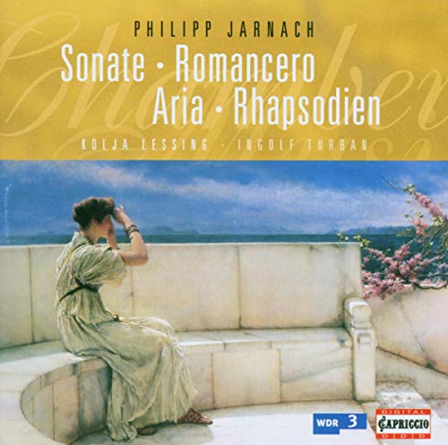 CD cover: woman seated on a stone bench with a landscape backdrop.