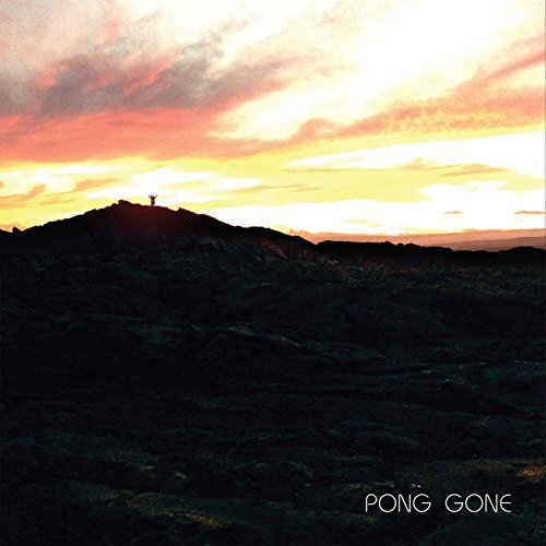 CD cover: Silhouette of a person on a hilltop at sunset.