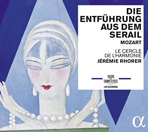 CD cover for Mozart’s *Die Entführung aus dem Serail* with art deco design.