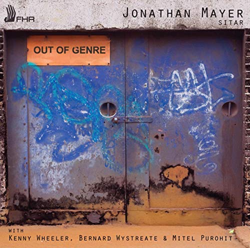 CD cover: weathered blue door with graffiti and text "Out of Genre".