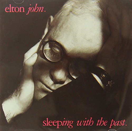 Elton John album cover, “Sleeping With the Past,” sepia toned portrait.