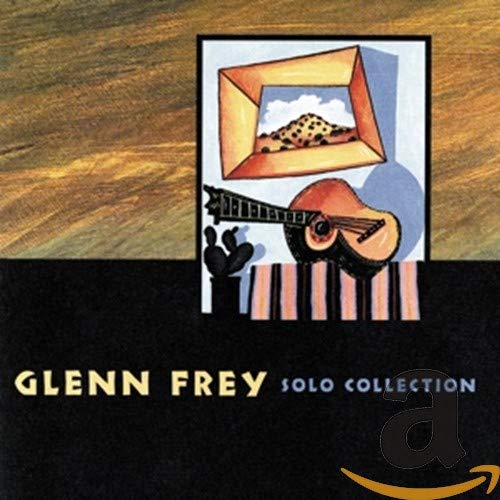 CD cover for Frey Glenn’s “Solo Collection” featuring a guitar and desert scene.