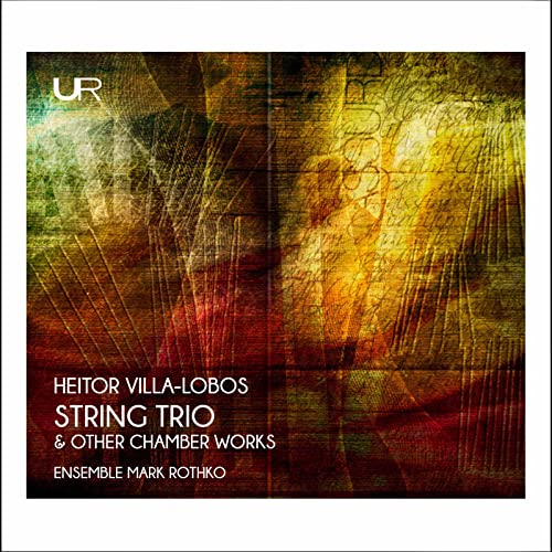 CD cover with abstract, colorful brushstrokes and text: Villa-Lobos, Rothko.
