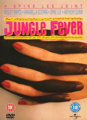 DVD cover for "Jungle Fever" featuring hands and vibrant text.