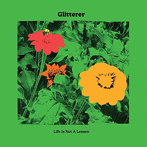 Album cover with red, orange, and yellow flowers against a green, high-contrast foliage background.