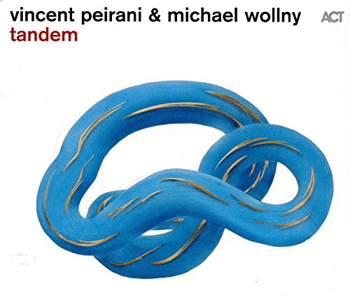 CD cover: abstract blue knot with gold lines, “Tandem” text.