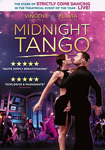 Midnight Tango" DVD cover featuring dancers in a passionate embrace.