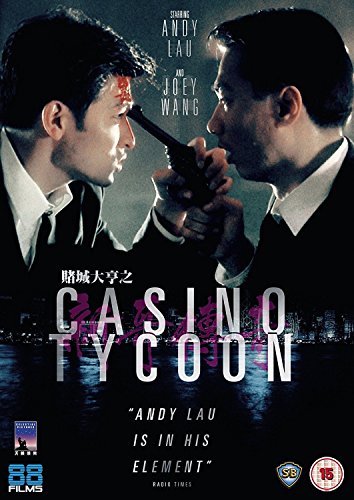 DVD cover for "Casino Tycoon" featuring two men with a gun.