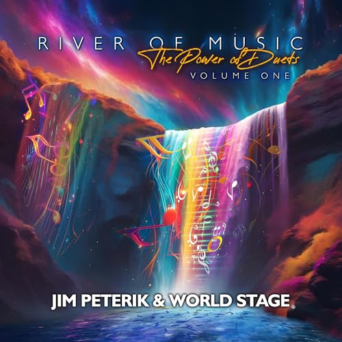 CD cover: waterfall with musical notes, title “River Of Music” visible.
