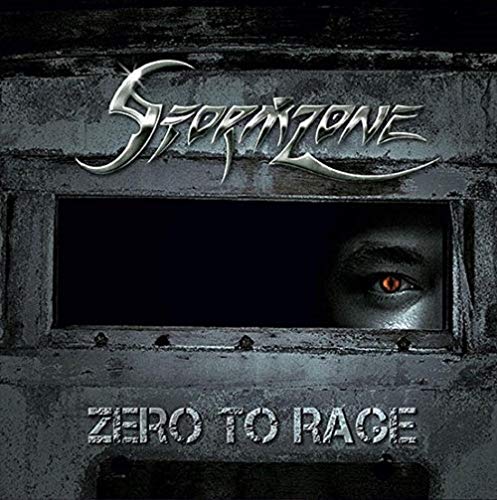 CD cover: metallic texture, eye peering through a dark window.