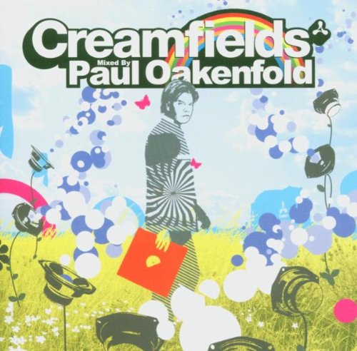 CD cover for Paul Oakenfold’s “Creamfields” with a DJ and colorful graphics.