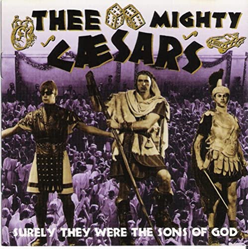 CD cover: Three men in Roman attire before a crowd.
