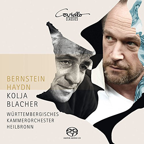 CD cover featuring portraits of Leonard Bernstein and Joseph Haydn.