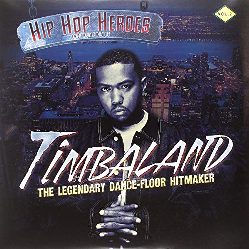 Timbaland album cover, featuring the artist against a city skyline.