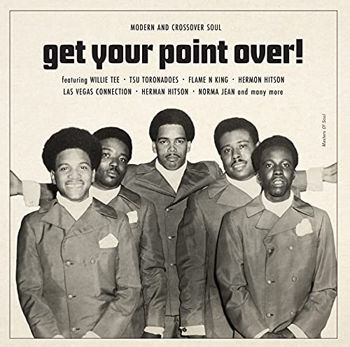 Vinyl album cover featuring five Black men in suits and the title Get Your Point Over!