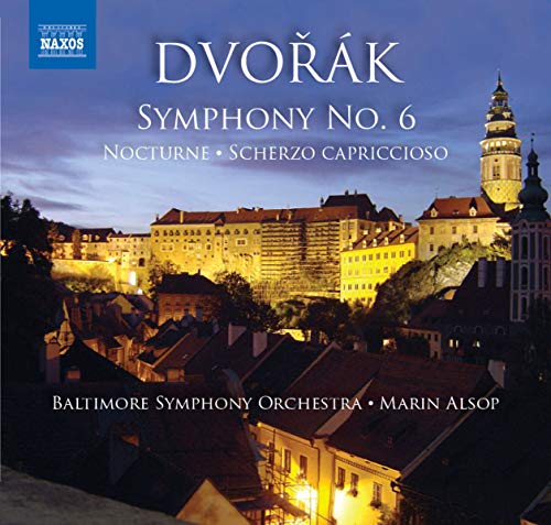CD cover: Dvorak’s Symphony No. 6 with a cityscape background.