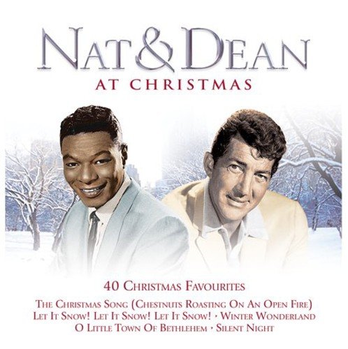 CD cover featuring Nat King Cole and Dean Martin in a winter scene.