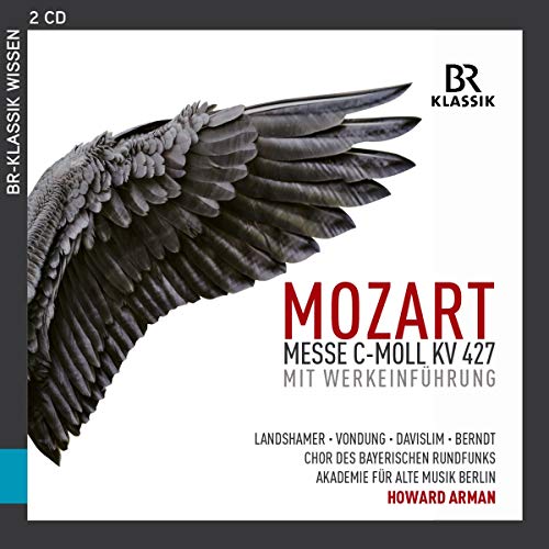 CD cover for Mozart's Messe C-Moll Kv 427 featuring a wing image.