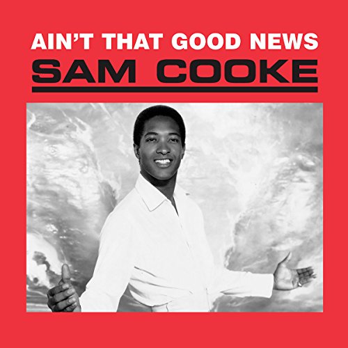 Sam Cooke album cover: portrait with red and black text.