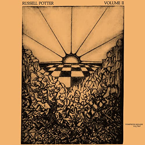 Album cover with abstract sketched landscape and checkered horizon.