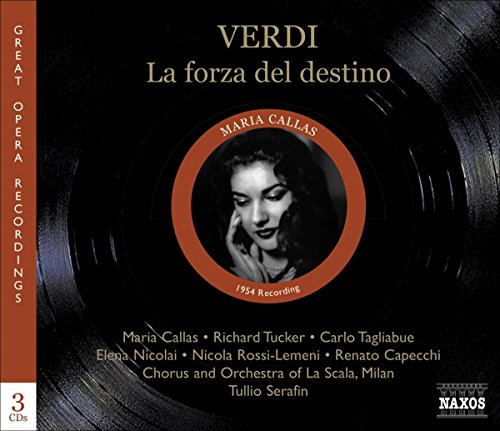 CD cover for Verdi’s “La Forza del Destino” featuring Maria Callas.