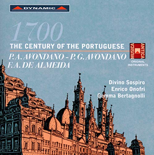 CD cover for "The Century of the Portuguese" with ornate building illustration.