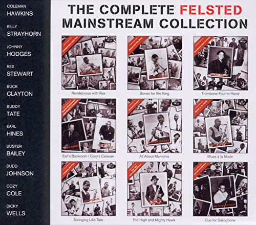 CD cover featuring nine collages of jazz musicians with artist names listed on left.