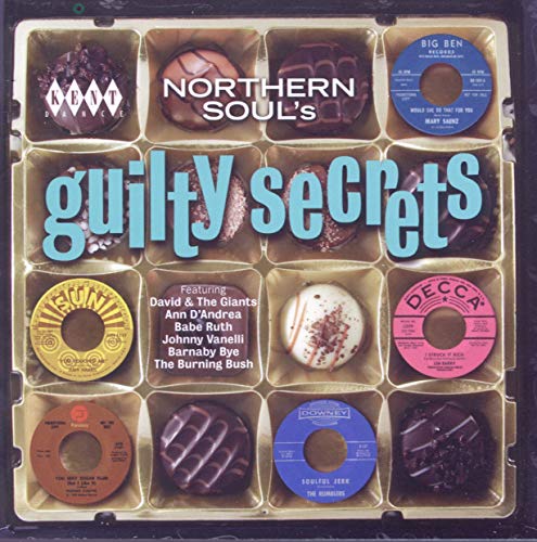 CD case resembling a chocolate box filled with vintage record labels.