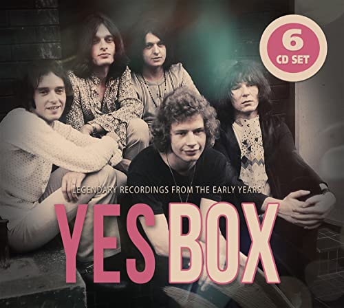 Yes band members portrait on a 6-CD box set cover.