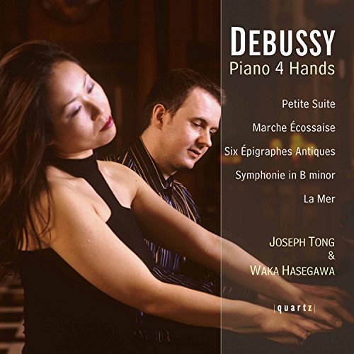 CD cover featuring two pianists, Joseph Tong and Waka Hasegawa.
