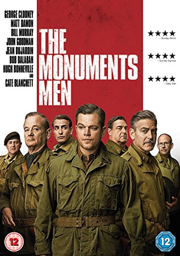 Seven men in military uniforms on a DVD cover with a red background.