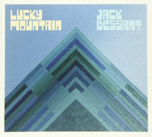 CD cover for Jack Bessant’s “Lucky Mountain” with abstract mountain design.