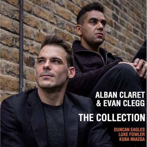 CD cover featuring portraits of Alban Claret and Evan Clegg.