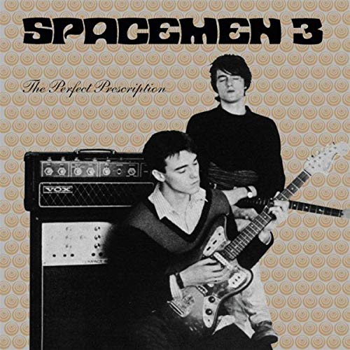 Spacemen 3 album cover: two men with guitars and amplifier.