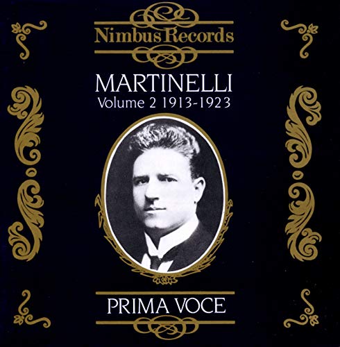 CD cover featuring a black and white portrait of Giovanni Martinelli.