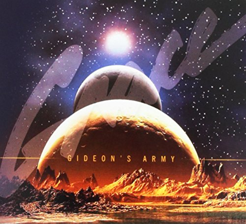 CD cover for Gideon's Army - Grace, showing planets and a fiery landscape.