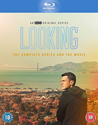 “Looking” Blu-ray cover with a man looking towards the Golden Gate Bridge.